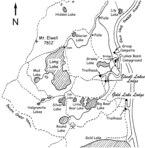 Lakes Basin Trail Map