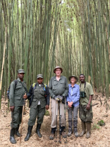 My wife and I, with some of our guides and porters on the edge of the national park