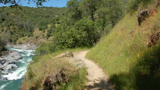 Buttermilk Bend trail Buttermilk Bend trail, South Yuba River State Park