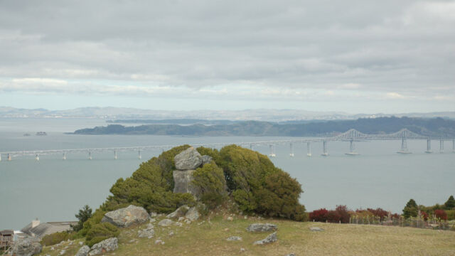 View north View to the north from near the top