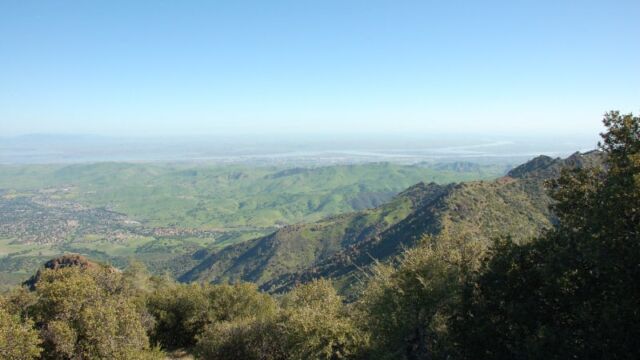 View from the trail Mt Diablo