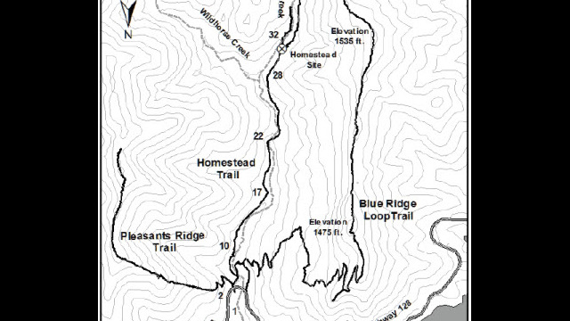 Stebbins Cold Canyon Map