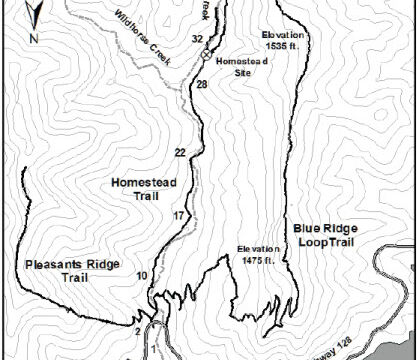 Stebbins Cold Canyon Map