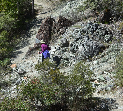 Trail across the Serpentine hillside