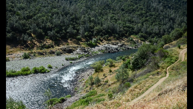View of the river from the trail