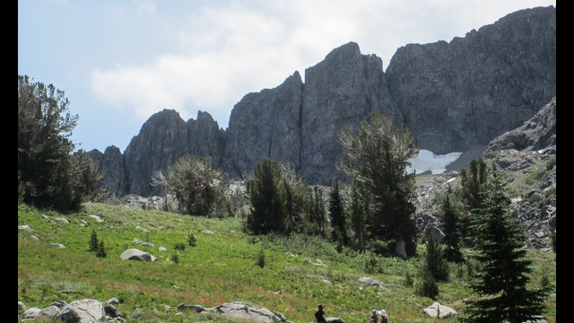 Woods Lake to Winnemucca Lake, climbing along the stream on the higher end