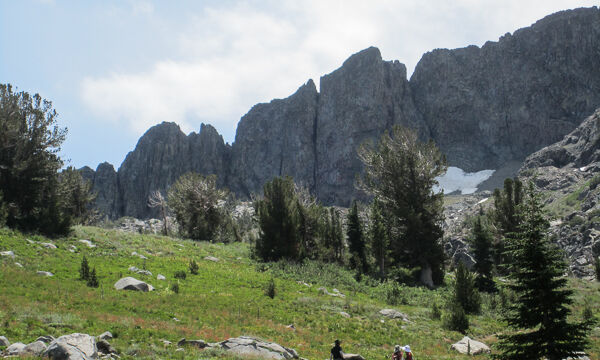 Woods Lake to Winnemucca Lake, climbing along the stream on the higher end