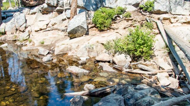 Stream crossing Grass Lake trail