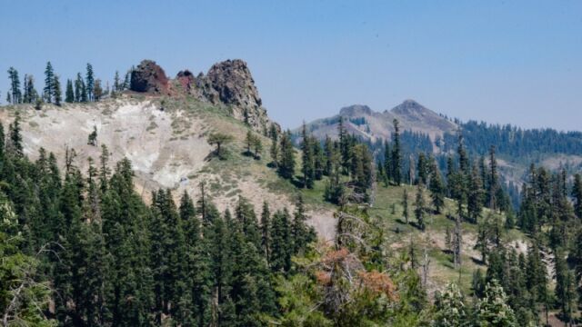 View of the lava plug Barker Pass 5