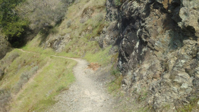 Yolanda Trail as it runs across the hillside Yolanda Trail as it runs across the hillside