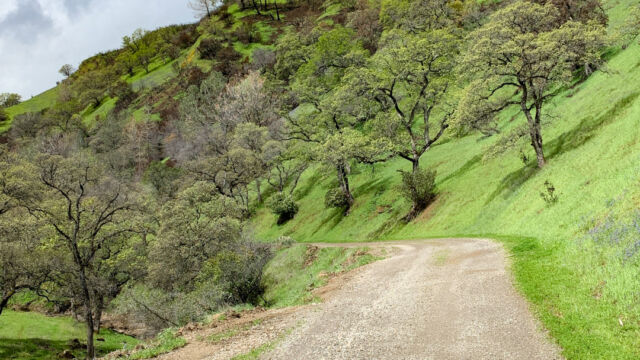 Road 53 as it climbs up into the mountains
