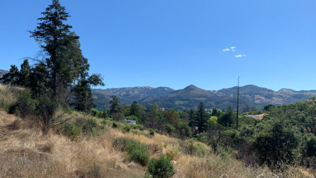 Lawndale trail at Trione-Annadel State Park, the beginning of the trail is dry and exposed Lawndale trail at Trione-Annadel State Park