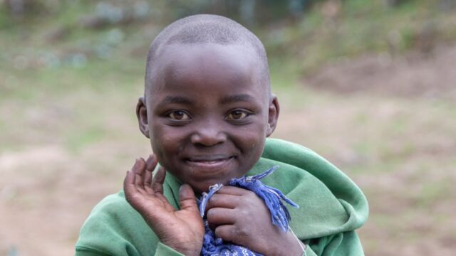 She was shyly waving to us. So precious Rwanda