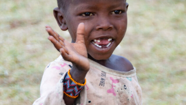 Children at the Maasai village Children at the Maasai village