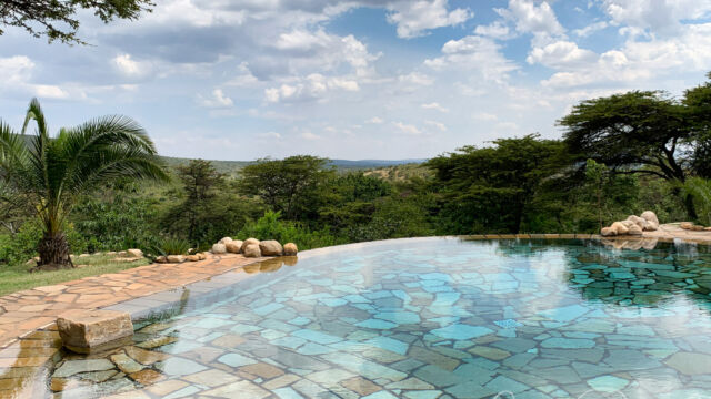The swimming pool at Cottar's Camp. Wonderful view and service The swimming pool at Cottar's Camp.