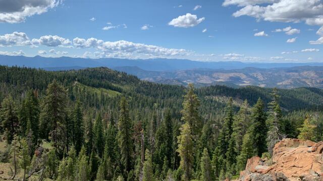The view from near the crest Kangaroo Lake Botanical Area