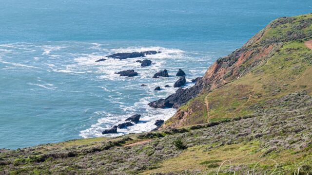 View from the Coastal Trail at higher elevation