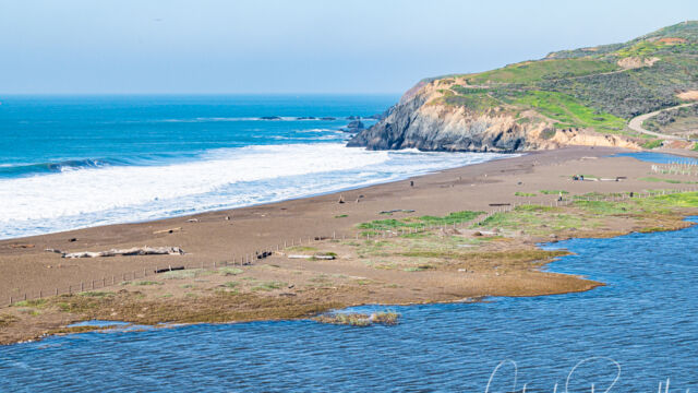 Rodeo beach from the trail south of the lagoon