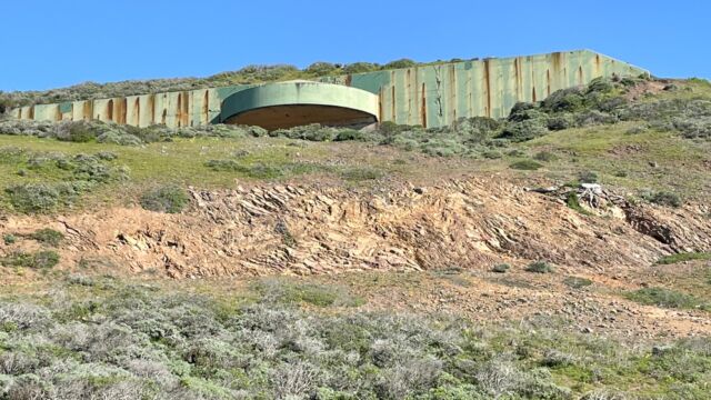 Battery Townsley, WW2 gun emplacement that had massive 16" guns