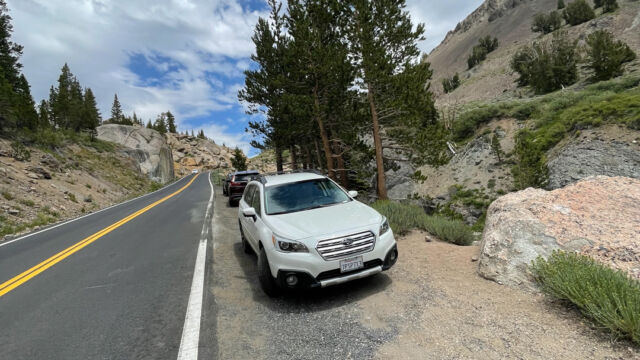 Parking is just a wide spot along the road Blue Canyon