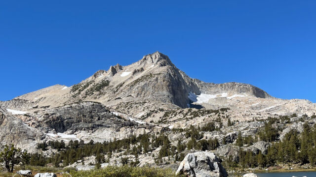 Saddlebag Lake:North Peak, above Greenstone Lake